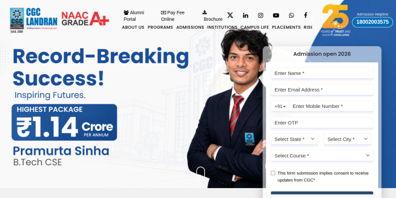 CGC Landran website screenshot
